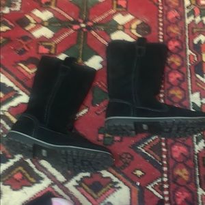 Bass Lined suede boots 9M